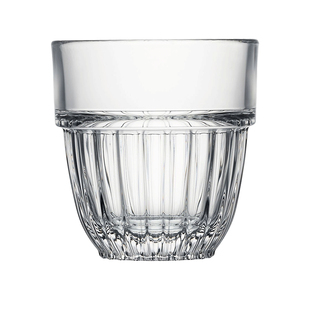 法国LA ROCHERE咖啡玻璃杯拿铁杯高颜值复古Dirty杯子美式澳白杯