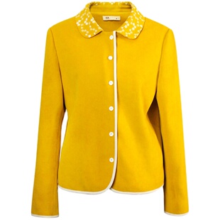 纻衣黄色温婉长袖衬衫女2026春新品文艺绣花衬衣外套时尚百搭上衣