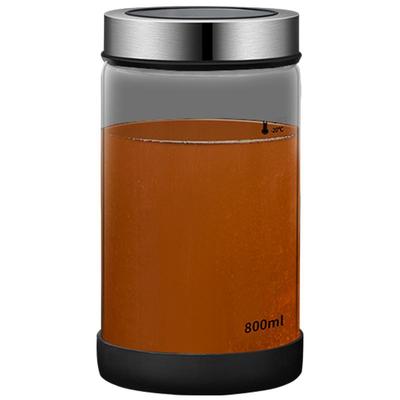 家用带盖子轻奢玻璃密封罐蜂蜜瓶