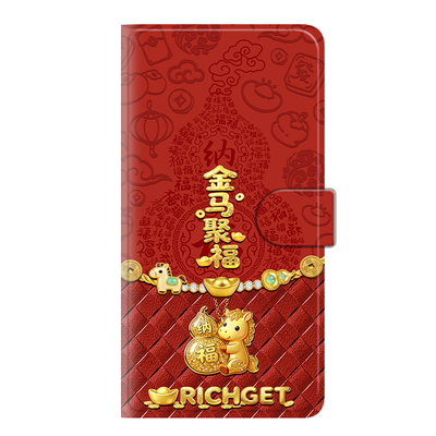 马年翻盖皮套适用于OPPOR17pro手机壳中国风R15x国潮R9s外壳k12s软壳ace2插卡高级感a6/Reno15防摔k10女a3x新