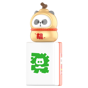 TOYCITY耙老师周边桃气耙耙迷你麻将儿童节盲盒盲袋发财创意礼物