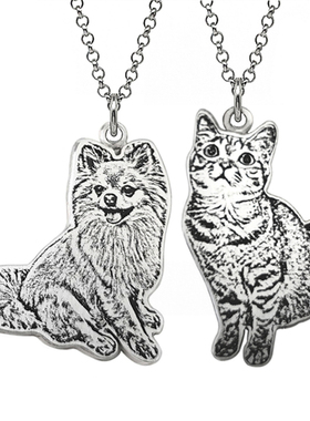 宠物照片定制纯银项链手链纪念品