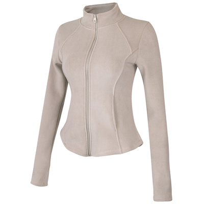 摇粒绒瑜伽外套立领健身衣女