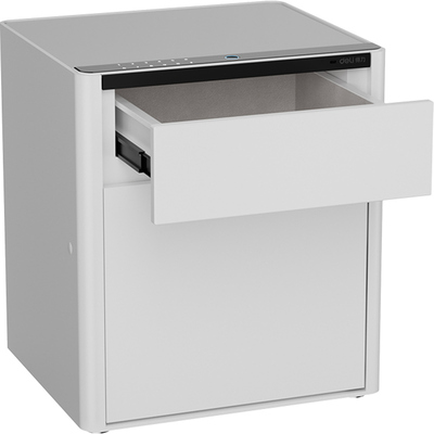 得力床头柜双层保管箱自动弹开