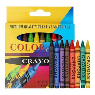 彩色蜡笔盒装彩色美术用品油画棒创意油画棒套装美术绘画多种规格