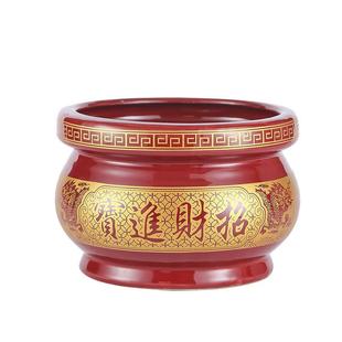 供桌家用仙家中式招财金玉陶瓷香炉家用上香室内供佛插香佛具烧香