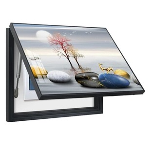 免打孔电表箱装饰画现代简约客厅挂画电闸盒子配电箱遮挡壁画隐藏