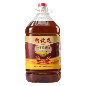 新德龙纯正菜籽油5L桶装非转基因物理压榨家用烹饪炒菜粮油食用油