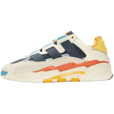 Adidas/阿迪达斯三叶草NITEBALL白男女复古耐磨蓝白休闲鞋FV4842