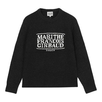 MARITHE经典LOGO粗纱毛衣