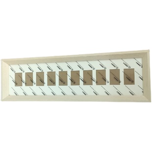 实木2寸连体相框简约证件照头像照原木色长摆台挂墙十连框宝宝照