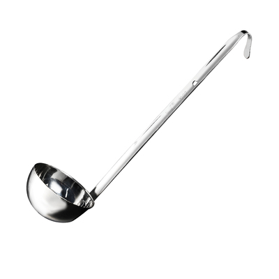 不锈钢长柄盎司勺挂钩盛汤珍珠勺