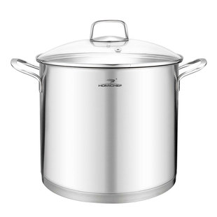 家居大厨 304不锈钢食品级家用汤锅燃气电磁炉无涂层大号煲煮炖锅