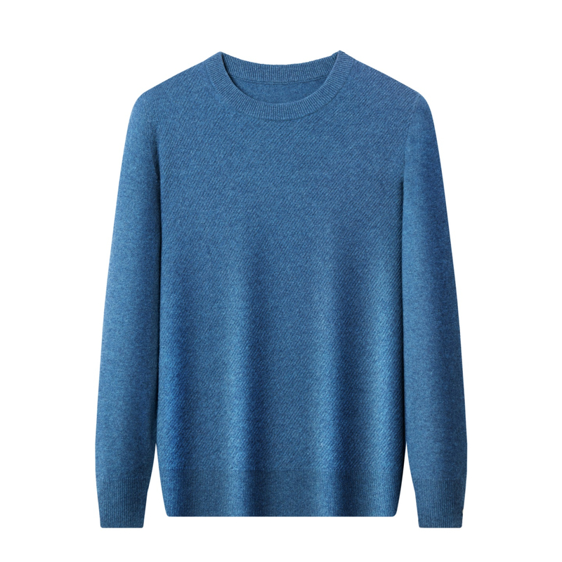 春竹男士纯山羊绒100%纯羊绒衫高端品牌2025新款低圆领针织衫毛衣