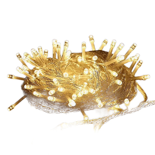 2025款新年春节场景布置灯笼专用led灯串挂饰星星瀑布灯串联插电