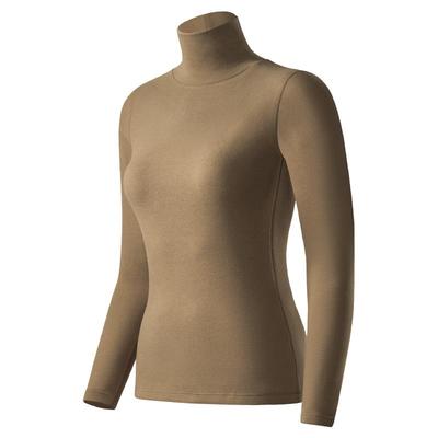 简·云羊毛蚕丝半高领打底衫女