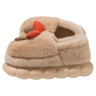 包跟棉拖鞋女款冬季2024新款室内家居加绒加厚情侣外穿毛绒棉鞋男