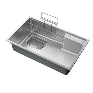 箭牌尊享水槽洗菜盆304不锈钢厨房日式家用洗碗池大单槽台下盆