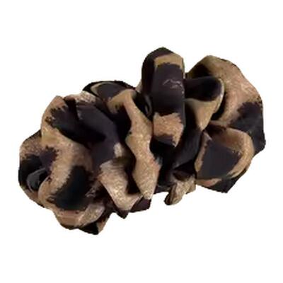 蓬松显发量云朵豹纹香蕉夹