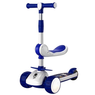 滑板车儿童1-3-6-12岁以上小孩折叠款男孩可坐可骑滑行溜溜车出行