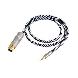 银珂 单晶铜3.5转卡农公母SO8声卡麦克风电容麦直播话筒音频线