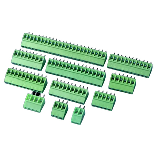 2.54mm接线端子KF128-2/3/4/5/6/8/9/10/11/15-23P直插螺钉式PCB