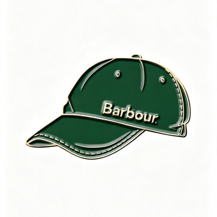英国Barbour经典款系列外套夹克徽章领针别针