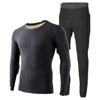 宝派情侣羊绒蚕丝保暖内衣套装