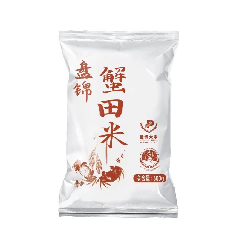 盘泽园大米蟹田米500g盘锦珍珠米东北大米大米新米圆粒米饭粥饭