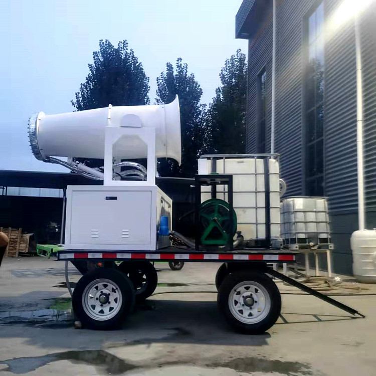 80型工业雾炮机60米不锈钢消音微雾射雾器防爆除尘喷雾机车载雾炮