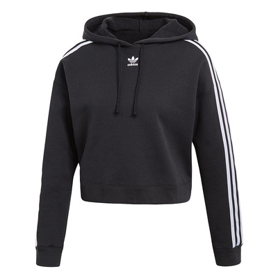 Adidas/阿迪达斯官方正品三叶草系列女子短款休闲连帽卫衣 CY4766