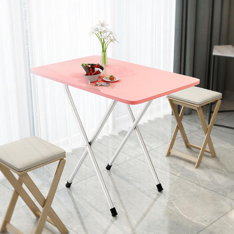 折叠桌子餐桌家用小饭桌便携式户外折叠摆摊桌正方形宿舍简易卧室