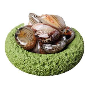 天然水晶缠丝玛瑙原石矿石摆件宝石石头儿童雨花石把玩手把件吊坠