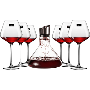 奥地利进口红酒杯套装高脚杯水晶葡萄酒杯欧式送礼家用醒酒器礼盒