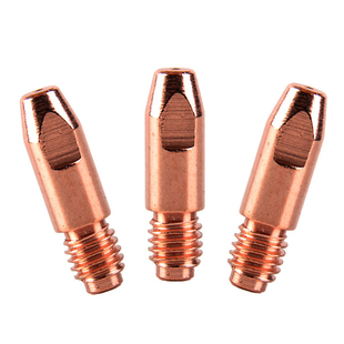 欧式二保焊枪导电嘴宾采尔15AK 24KD36KD紫铜导丝咀0.8 1.0 1.2mm