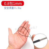 Black plastic-coated steel wire rope, 304 stainless steel wire rope, plastic-coated rubber rope, covered steel wire, 1 2 3 4 5 6mm thumbnail 2