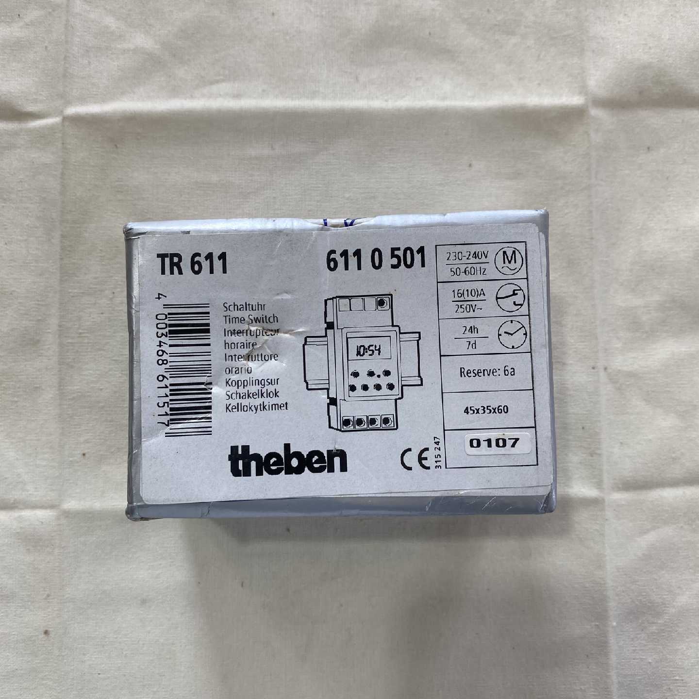 议价德国theben泰邦TR611时控开关 6110501机械式定时开关计时器