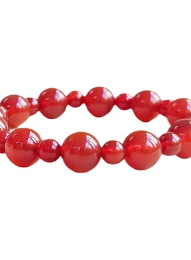 【赵露思同款】天然红玛瑙手串