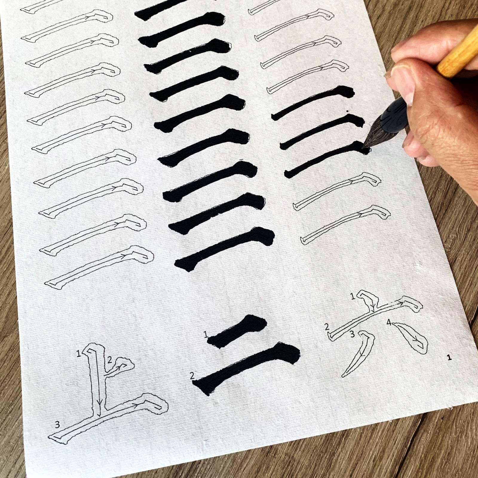 颜真卿多宝塔碑入门初级描红宣纸纯笔画单字学生初学毛笔楷书临摹