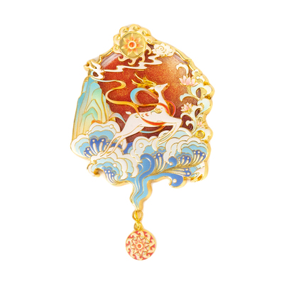 敦煌金属浮雕流沙冰箱贴