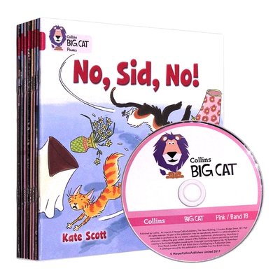 英文原版 BigCat Phonics Pink B 柯林斯大猫系列 带CD 幼儿进阶阅读 8本组合 英文版 进口英语原版书籍儿童图书