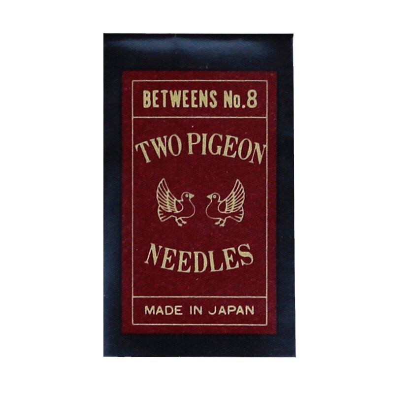 日本进口双鸽牌加硬手缝针 缝双面呢羊绒用手工针 细短针金尾针