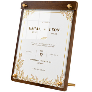 菜单设计制作a4台卡立牌奶茶店桌牌透明夹板价目表支架展示牌咖啡店酒吧桌面餐牌点餐菜谱广告台签亚克力台牌