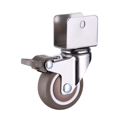 带轴承橡胶婴儿床滚轮万向轮