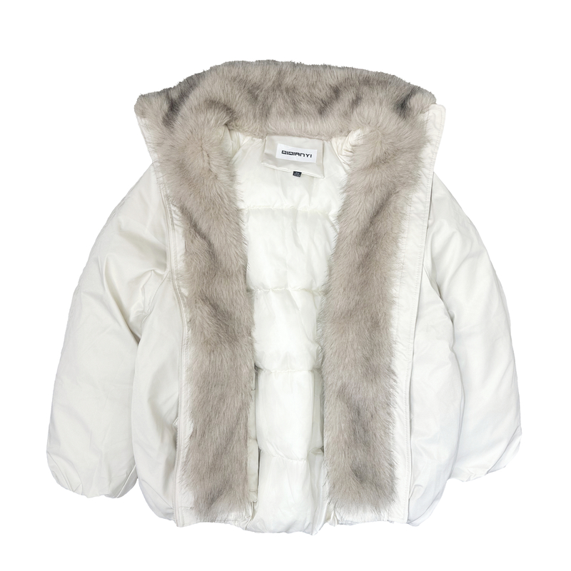 2025冬季新款韩版座山雕恩巴风棉服女外套派克服加厚宽松毛领棉袄