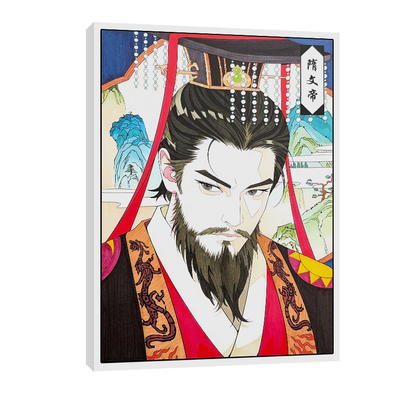 马克笔手绘古风帝王动漫临摹卡