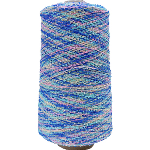 250克标价五彩段染超细圈圈纱迷你珠兰仔 羊毛羊绒配线袜子手编线