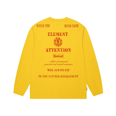 美国ELEMENT滑板长袖T恤