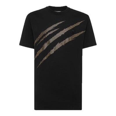 PHILIPP PLEIN 2025年夏男士Lamina Scratch圆领T恤PLEINSPORT