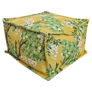 萬見「松间花事」法式南洋风坐墩高级蒲团换鞋凳客厅沙发墩子脚踏